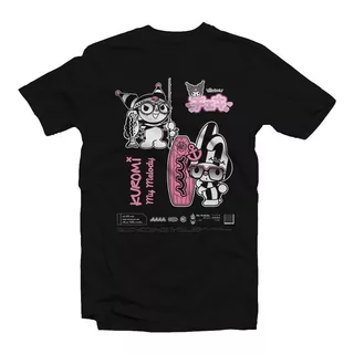 Remera Niño Kuromi Melody Surf