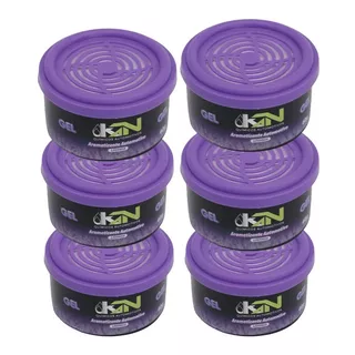 Cheirinho Para Carro Gel Aromatizante C/06 Un Kn Lavanda 60g