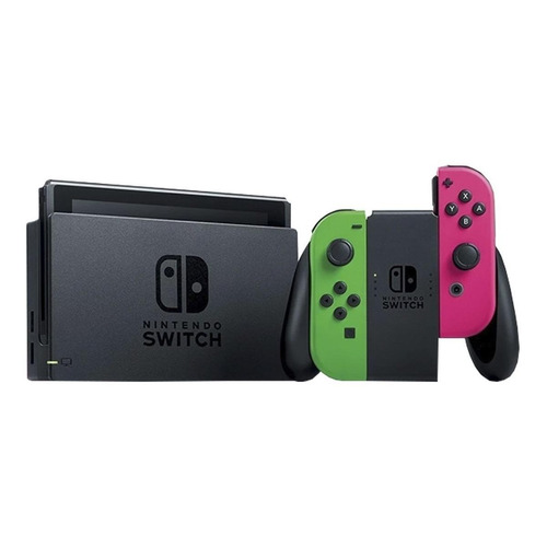 Nintendo Switch 32GB Splatoon 2 Edition color  verde neón, rosa neón y negro