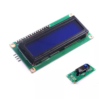 Lcd Pantalla 1602 16x2 + Conversor I2c Azul Display Arduino