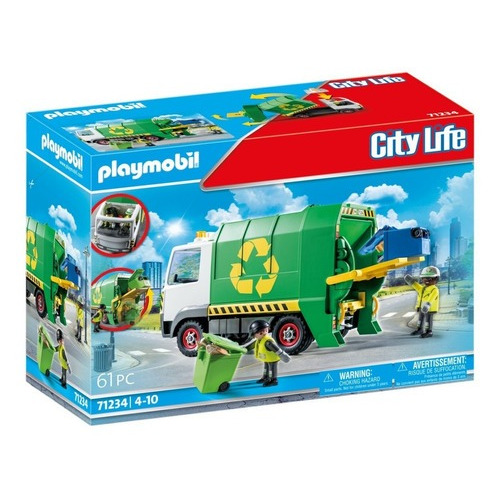 Playmobil City Camión De Reciclaje 71234