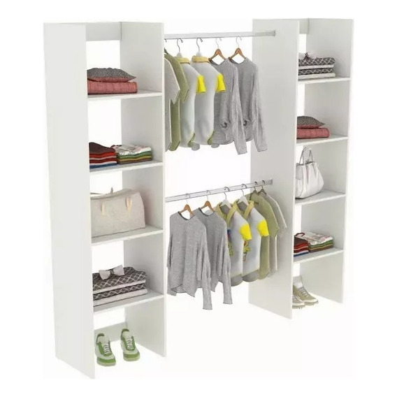 Closet De Madera Multifuncional 150 Hasta 200 Cm Ajustable