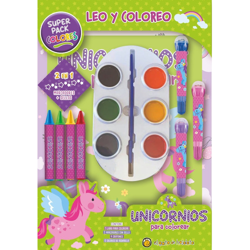 Super Pack Colores Unicornios Para Colorear 