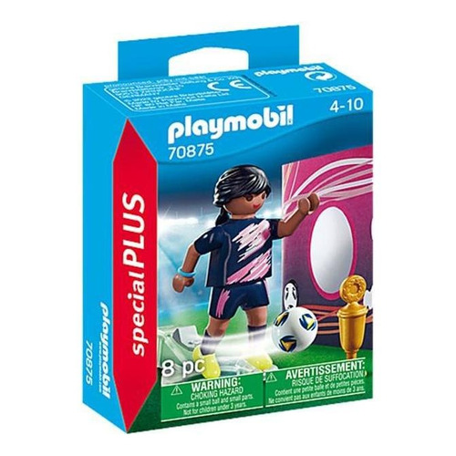 Juego Playmobil Special Plus Futbolista Con Muro De Gol 8 Piezas 3+