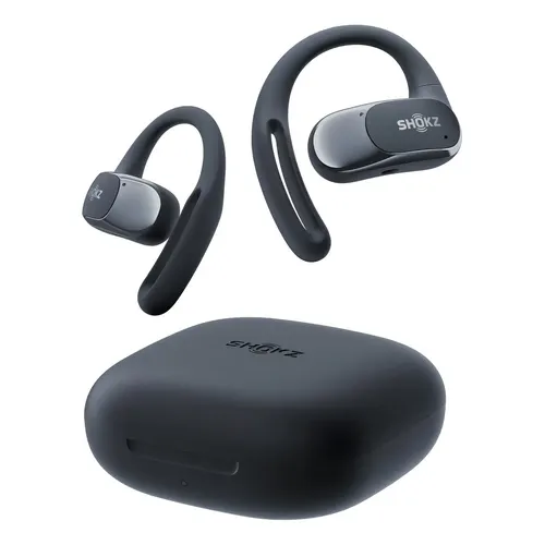 SHOKZ Open Fit Air ブラック Fone de Condução Óssea Shokz OpenFit Air com Bluetooth e Microfone