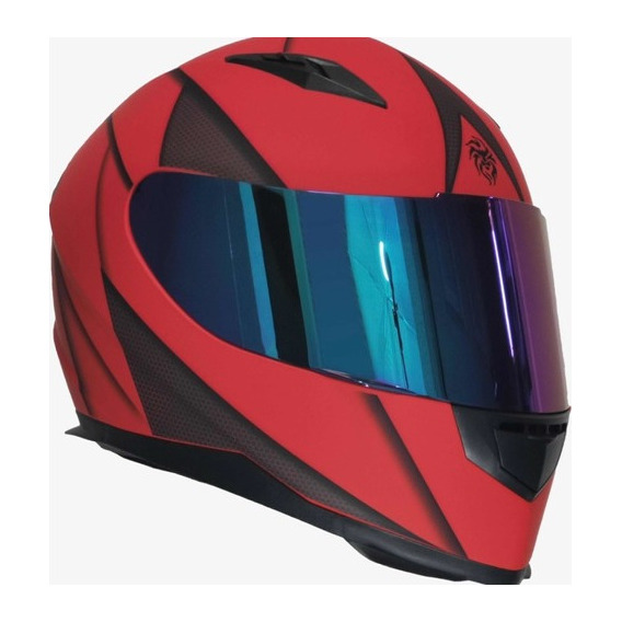 Casco Para Moto Cerrado Kov Novak Blade Rojo/ Gris Color Rojo Tamaño del casco M (57-58 cm)