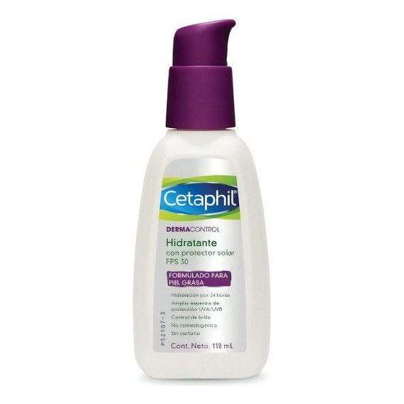 Hidratante Cetaphil Dermacontrol para piel grasa de 118mL