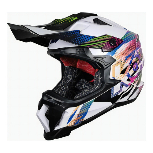 Casco Cross Kov Terra Rising Idol Blanco Motocross Enduro Tamaño del casco M (57-58 cm)