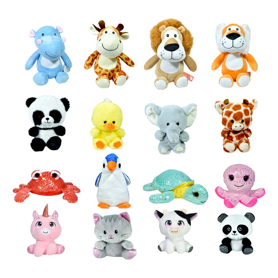 Paquete De 20 Piezas De Peluches Mini De 15cm Y 17 Cm.