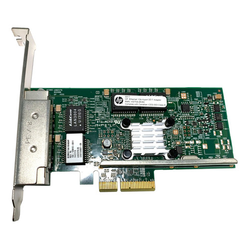 HP 647594-B21 placa de red quad port gigabit ethernet server