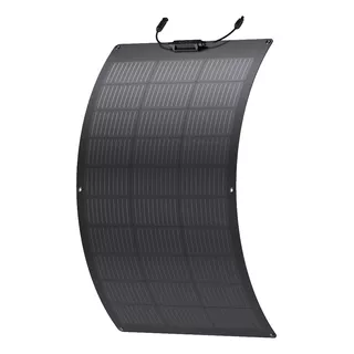 Panel Solar Flexible Ecoflow 100 Watts Color Gris Oscuro Voltaje De Circuito Abierto 203v Voltaje Máximo Del Sistema 171v