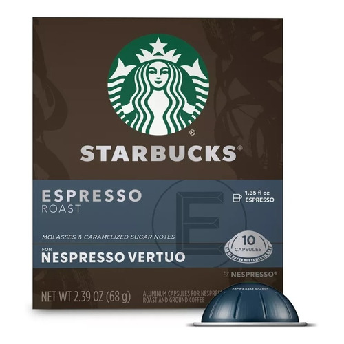 Starbucks Capsulas Nespresso - Vertuo - Espresso Roast