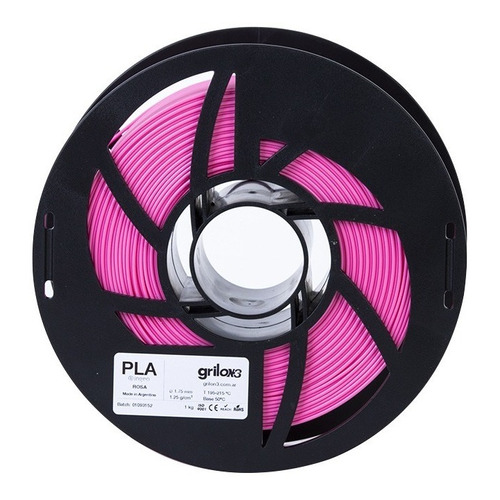 Filamento 3D PLA Grilon3 de 1.75mm y 1kg rosa