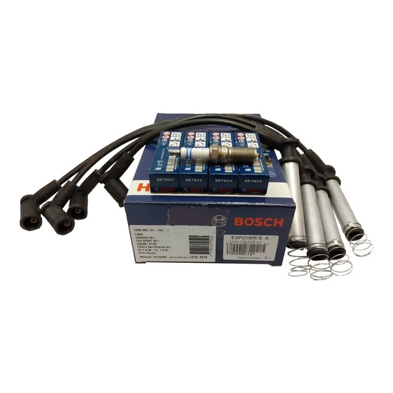 Juego Cables Bujia + Bujias Bosch Ecosport 1.6 8v Rocam 