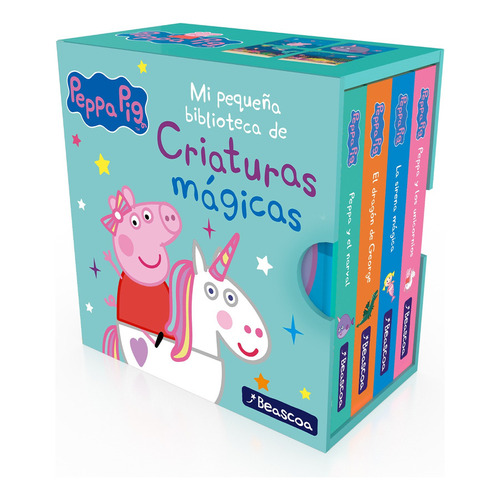 Peppa Pig: Mi Pequeña Biblioteca De Criaturas Magicas, De Hasbro; Eone. Editorial Beascoa En Español