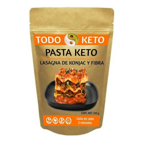 Lasagna De Konjac Con Fibra Keto Sin Gluten