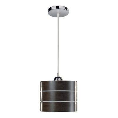 Colgante 2 Luces Wengue Deco Moderno Apto Led Luz Desing