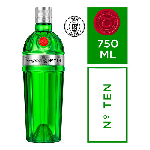 Ginebra Gin Tanqueray Ten 750mL