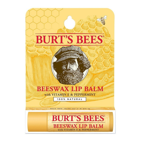 Bálsamo Labial Burt's Bees Cera De Abejas En Blister