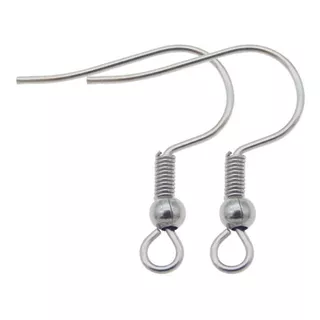 Ganchos Para Arete 100 Pzas - Acero Inoxidable - Bisuteria