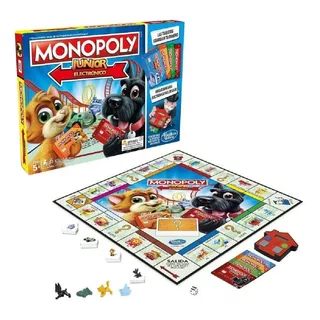 Juego De Mesa Hasbro Gaming Monopoly Junior Banco +5