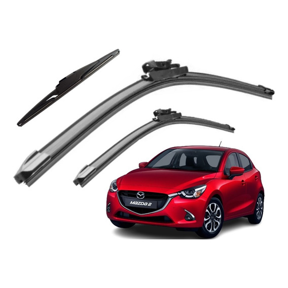 Juego 3 Limpiaparabrisas Para Mazda 2 2016 2017 2018 2019