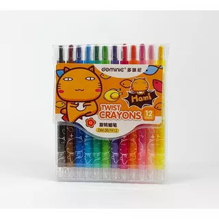 Crayolas Retractiles Twist X 12, Lápices Para Colorear