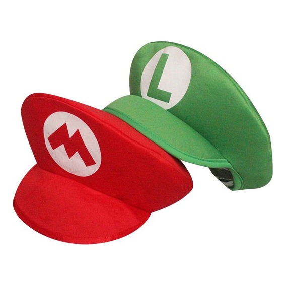 Gorro Mario Luigi Fiesta Cumpleaños Cosplay Somoscotillon