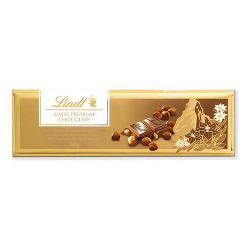 Chocolate Suizo Lindt Leche Con Avellanas Gold Hazelnut 300g
