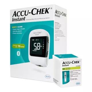 Pack Glucometro Accu-chek® Instant + 50 Tiras + 10 Lancetas