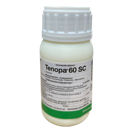 Tenopa60 250 Ml Chinches Cucarachas Inhibidor De Crecimiento