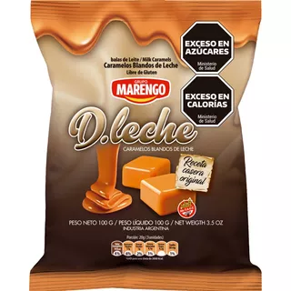 Caramelos Blandos Dulce De Leche Marengo Bolsa X 100 G
