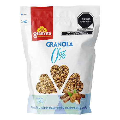 Granola Granvita 0% azúcar en bolsa 350 g