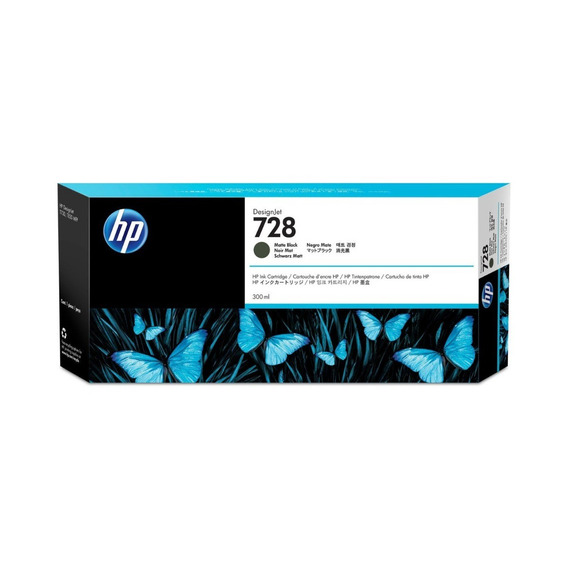 Cartucho Hp 728 Negro Mate Original F9j68a 300ml T730 T830