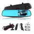Espejo Retrovisor Dvr Universal 2 Camaras Delantera Reversa