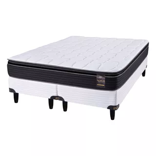 King Koil Comfort Sensations Finesse Conjunto Sommier Americana 200cmx160cm Blanco Y Negro