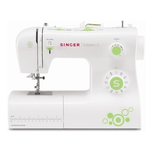 Máquina de coser recta Singer Esteem II 2273 portable blanca 120V