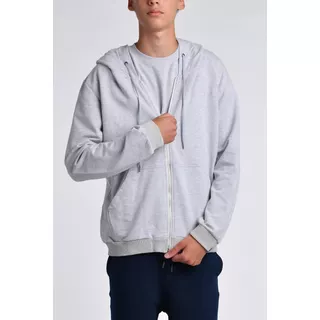 Campera Rústica Básica Gris Campera Escolar Hombre Okiwama