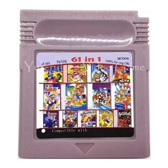 Cartucho De Juego 61en1 Compatible Con Gbc