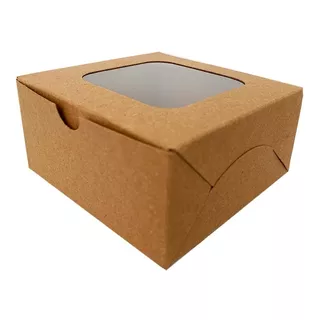 Caja Para Galletas Con Ventana De Acetato (50 Pzs)