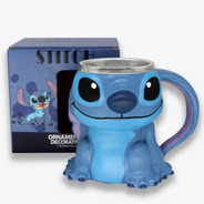 Caneca 3d Stitch 250ml Resina Decoração Disney Original