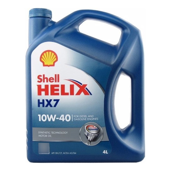 Aceite Shell Helix Hx7 10w40 Synthetic Technology 4lts.