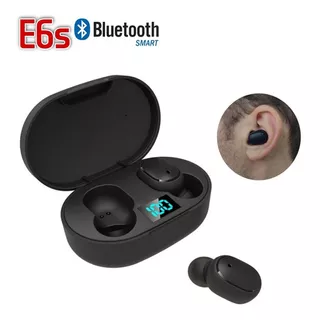 Auriculares Inalámbricos Bluetooth E6s Para Galaxy S21 Fe - Color Negro
