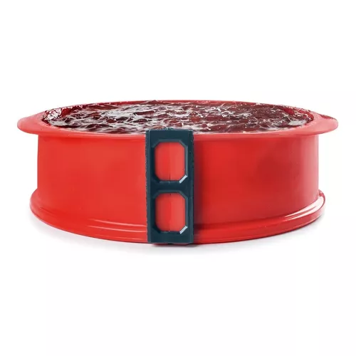 ⇛ Molde de silicona rojo 7 donuts 7 cm - Ibili