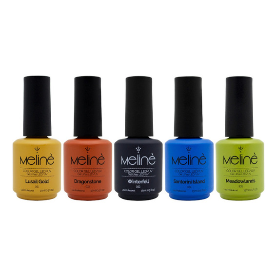 Esmalte De Uñas Color Meliné Semipermanente De 15ml - Pack De 5 Unidades