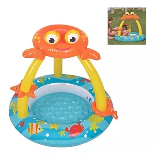 Piscina Infantil Caranguejo 50l Inflavel Fundo Do Mar Bebe