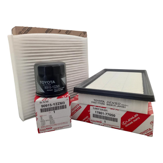 Kit Filtros Aceite Aire Habitaculo Toyota Corolla 2012 - 18