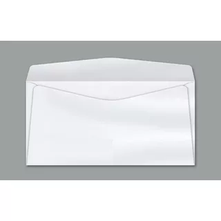 Envelope Ofício 114x229mm Branco S/rpc 63g Cx C/1000 Unid Cor Branco