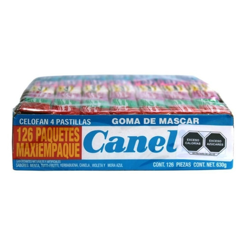 Goma De Mascar Chicles Canel's Con 126 Piezas Full