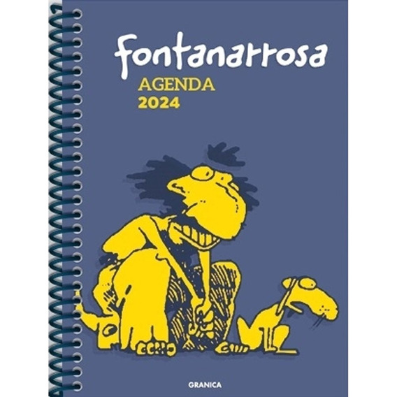 Agenda 2024 Fontanarrosa - Anillada - Azul - Granica
